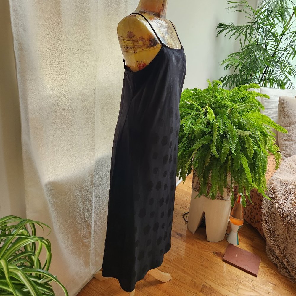 A Sensual Black Slip Dress